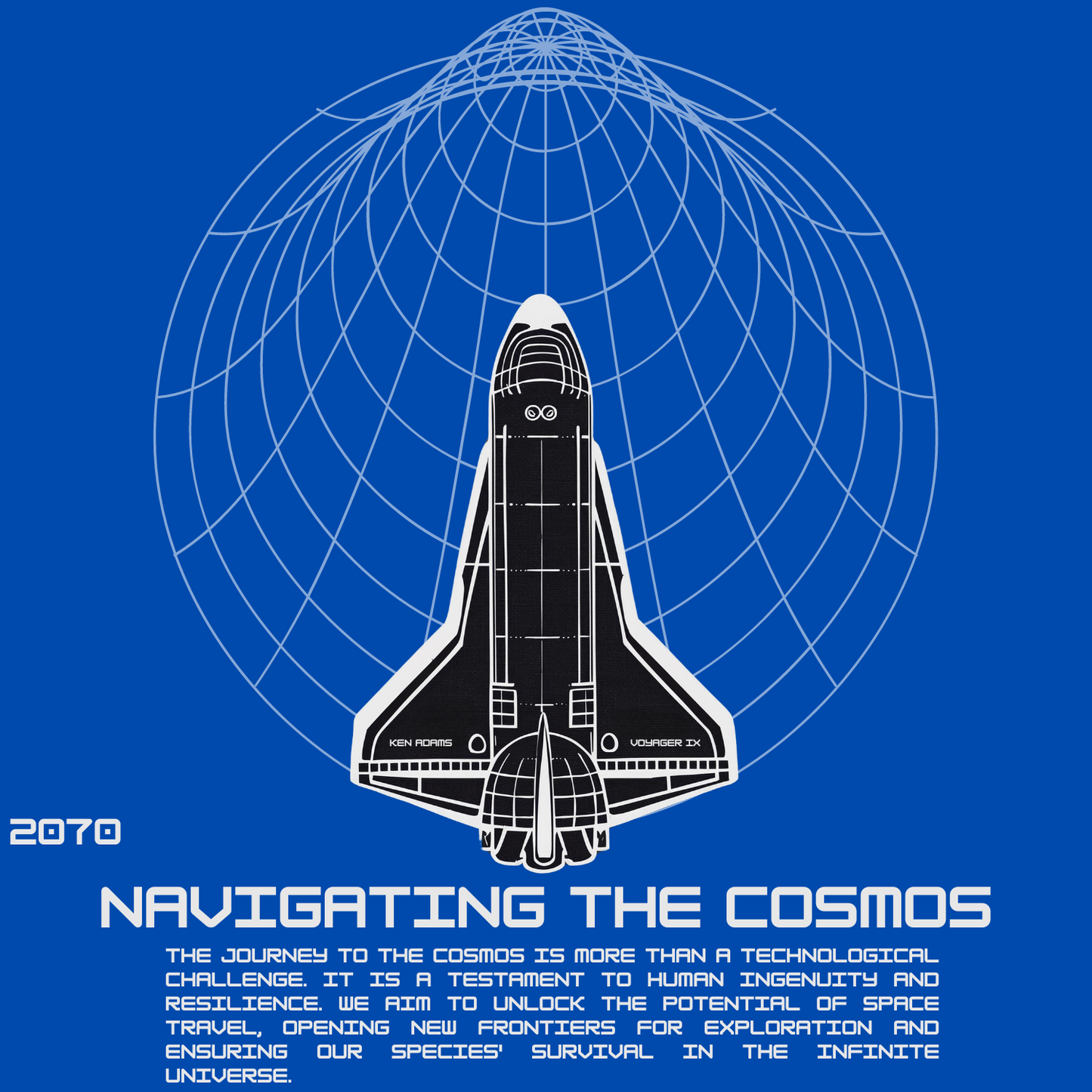 cosmos nasa aeronautics rocket science ISRO cosmos graphics t-shirt