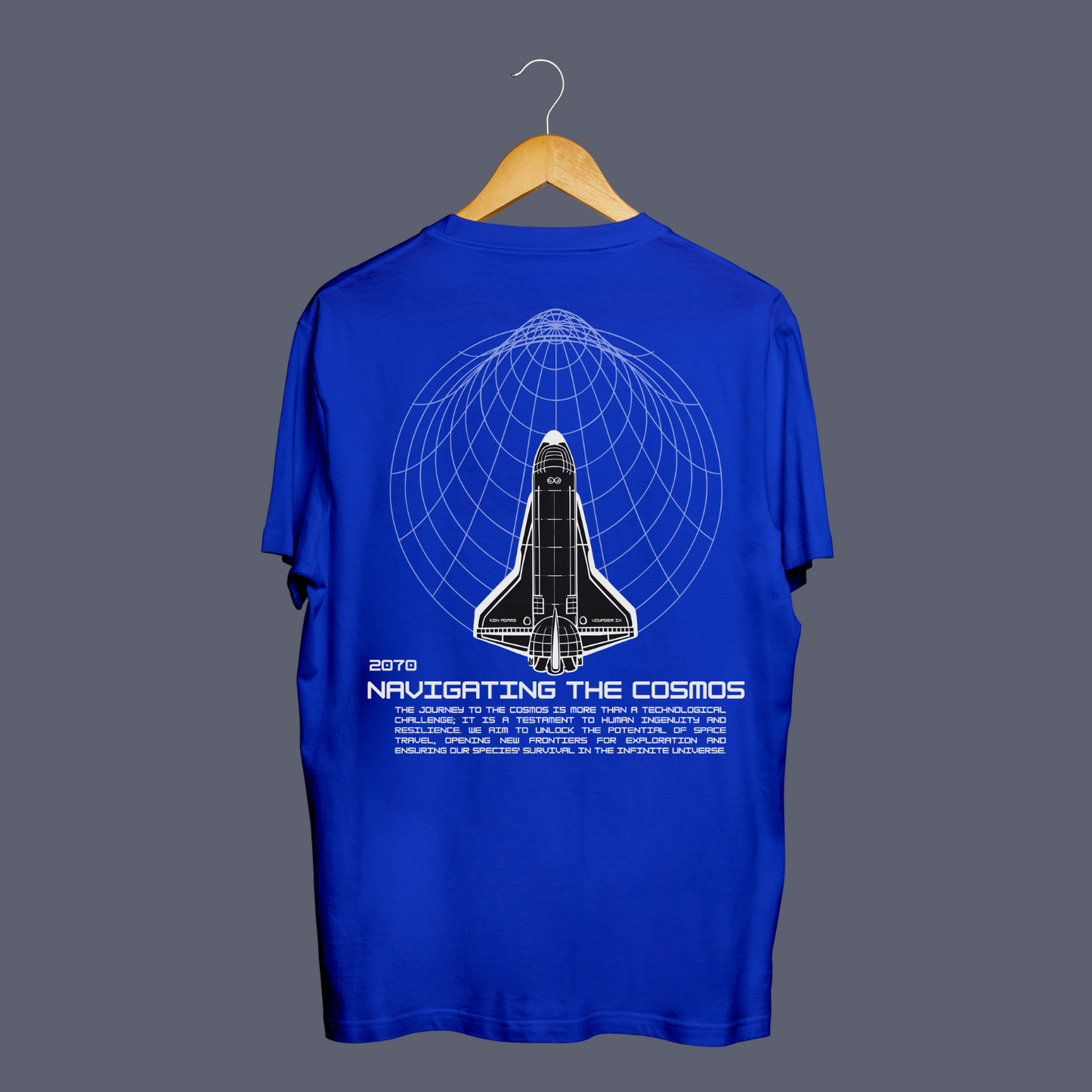 cosmos nasa aeronautics rocket science ISRO cosmos graphics t-shirt