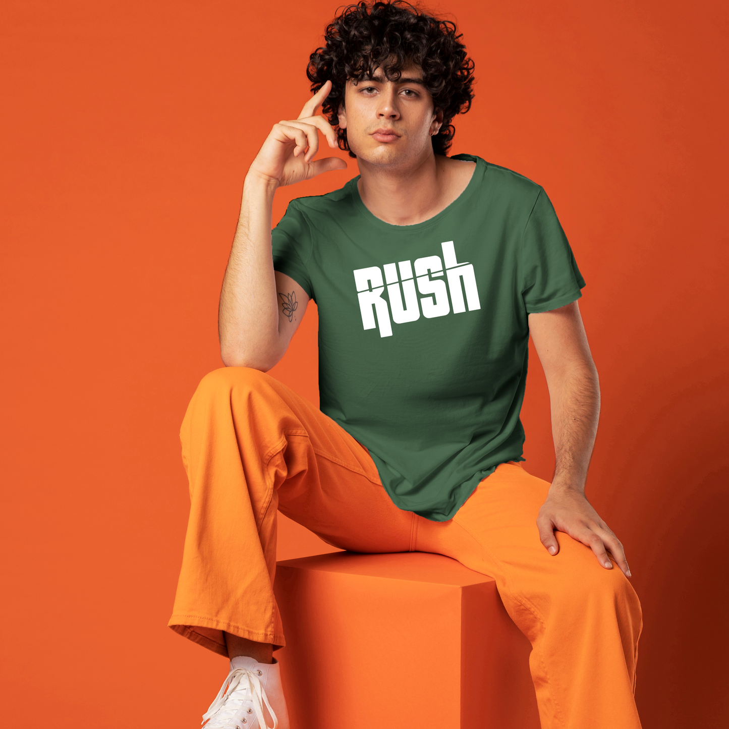 Rush graphics printed t-shirt