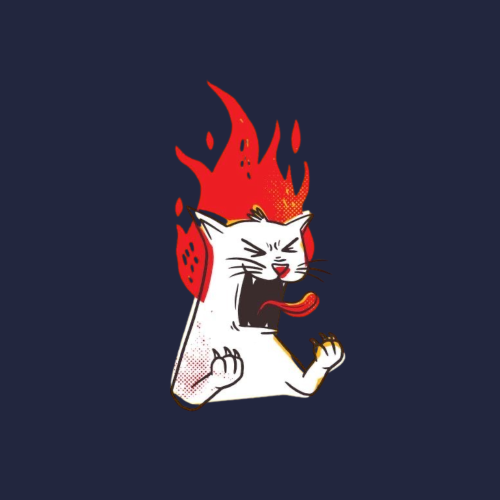 Angry Cat Graphics T-shirt