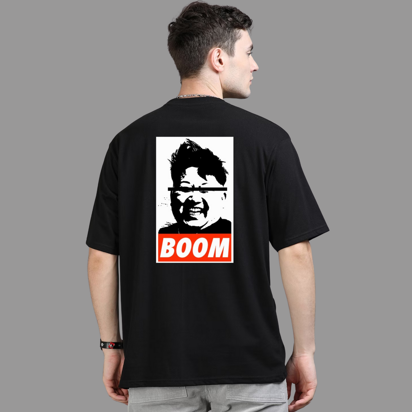 BOOM KEN ADAMS OVERSIZED T-SHIRT FUNNY PRINT