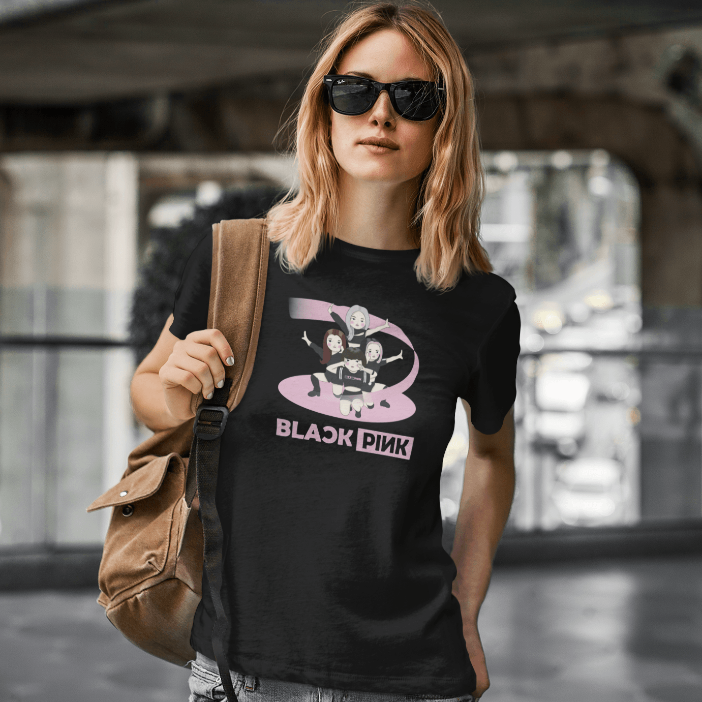 BlackPink T Shirt Band Photo new Official Womens Skinny Fit BlackPink T Shirt Band Photo new Official Womens Skinny Fit