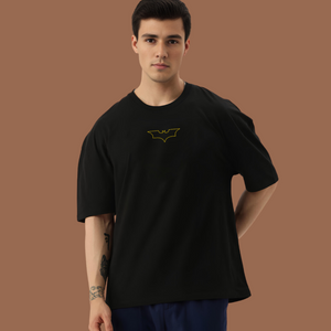 ken adams bat logo minimal t-shirt oversized marvel dc