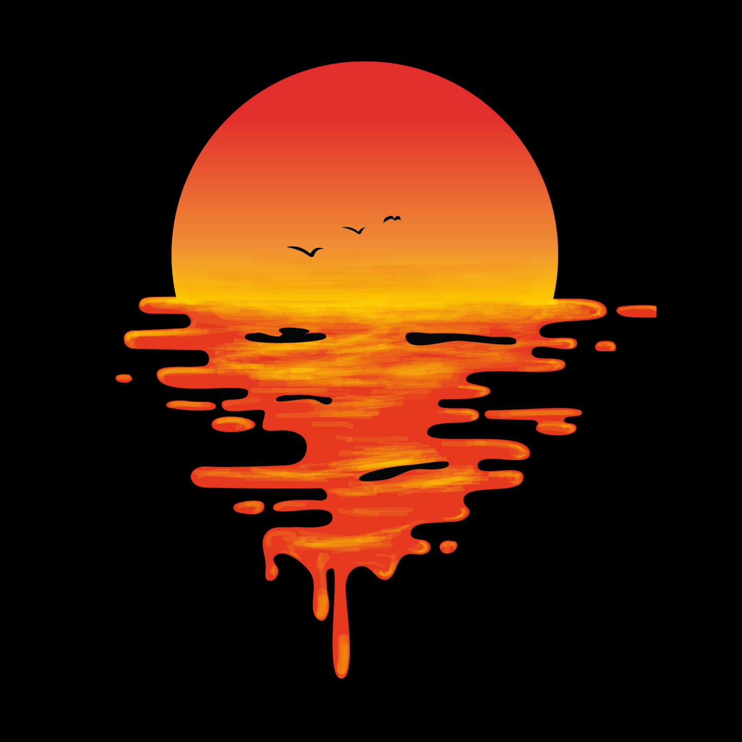The Melting Sun Women's T-shirt - Ken Adams