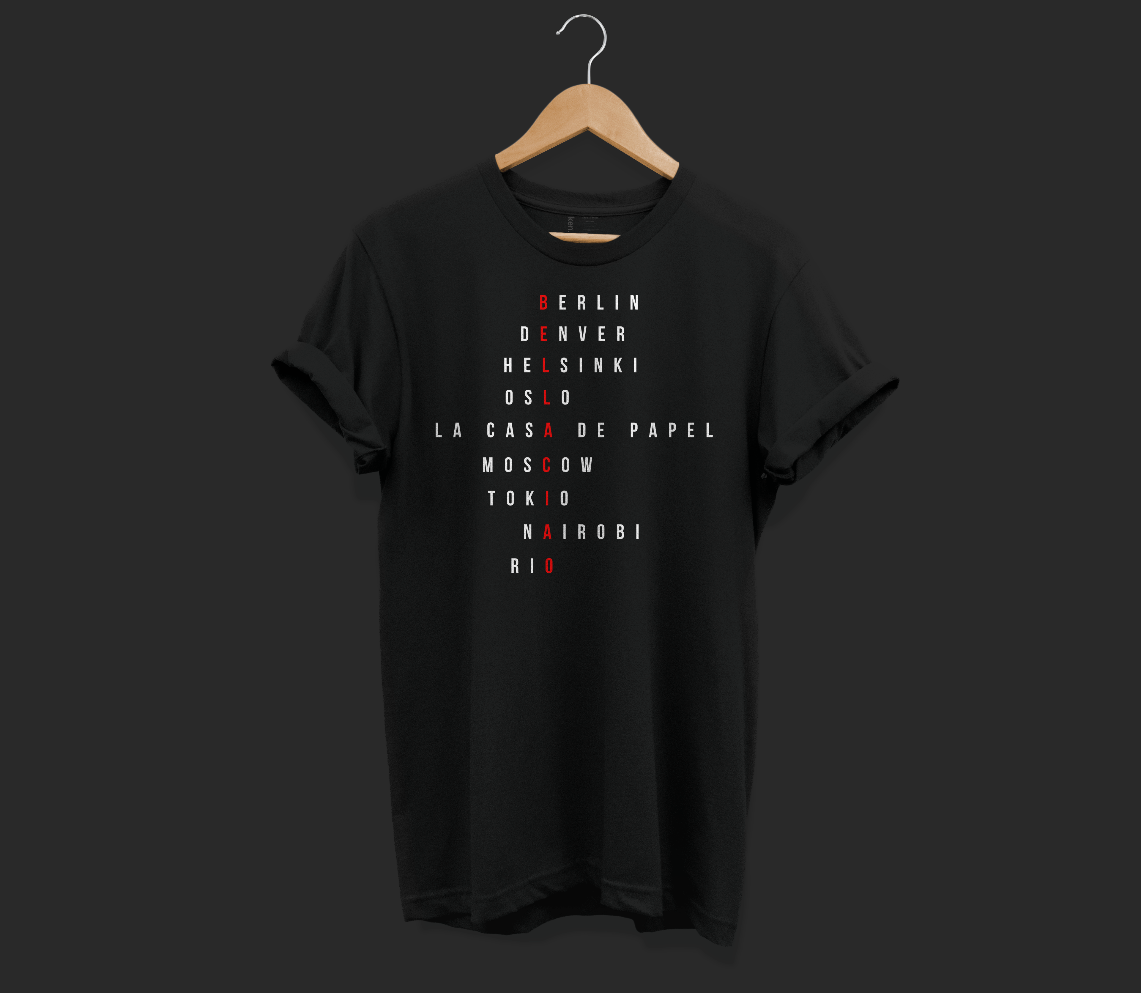 T shirt casa 2025 de papel bella ciao