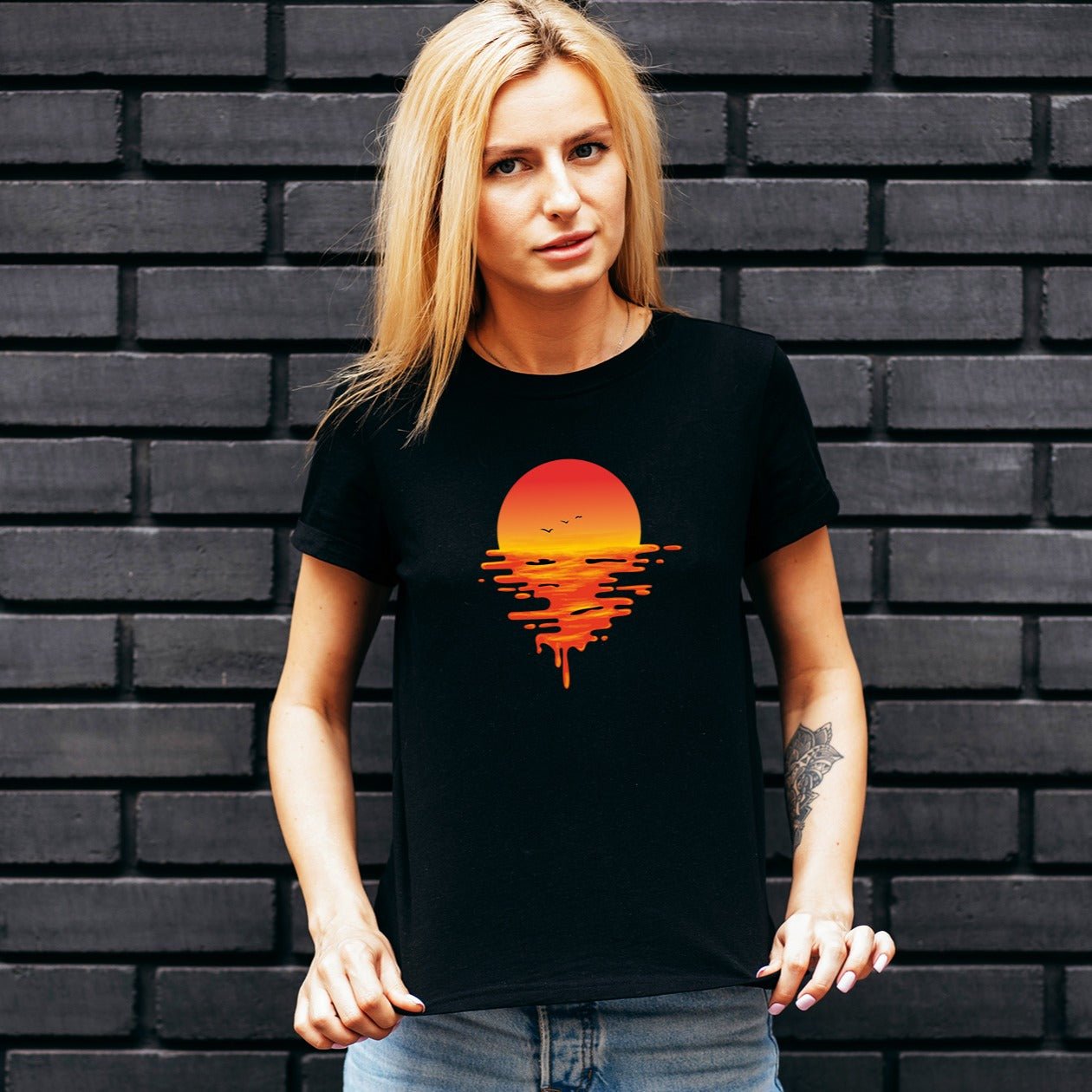 The Melting Sun Women's T-shirt - Ken Adams
